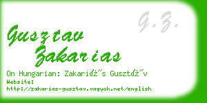 gusztav zakarias business card